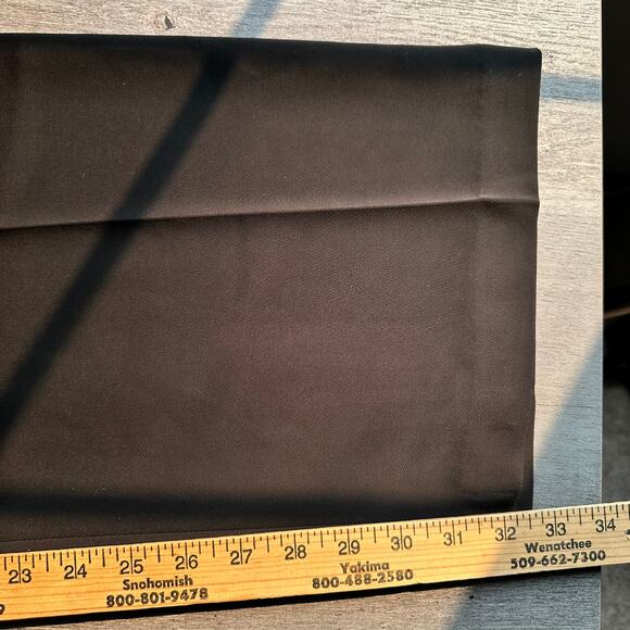 NWOT Quince Stretch Crepe Pleated Wide Leg Pants Black 14 - Picture 12 of 14